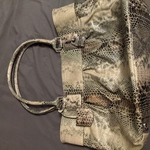 Snakeskin shoulder bag